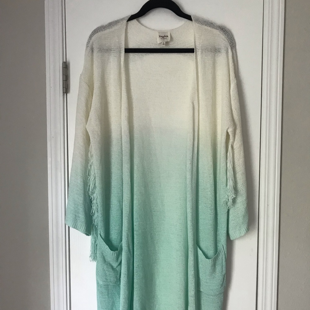 Hayden Ombré Long Cardigan